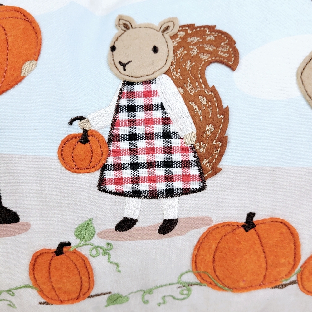 Isaac Mizrahi~Anthropomorphic Farm Animal~Thanksgiving Fall Pumpkin Pillow 23"×1 - Picture 4 of 11